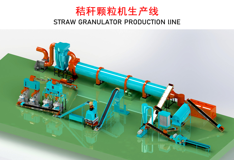 秸稈顆粒機生產線 秸稈顆粒機生產線