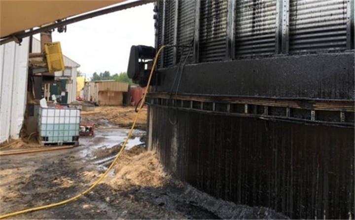 當時的火災現場 當時的火災現場